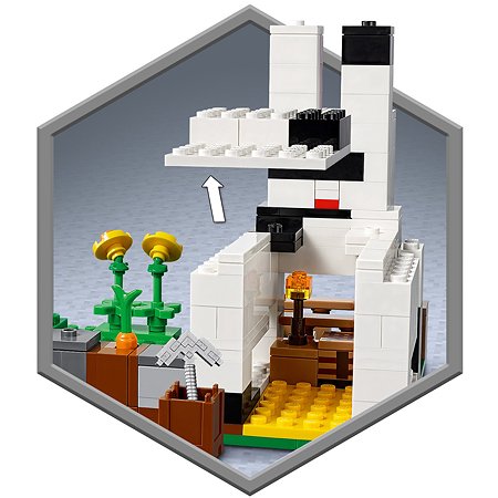 Конструктор LEGO Minecraft Кроличье ранчо 21181 - фото 5