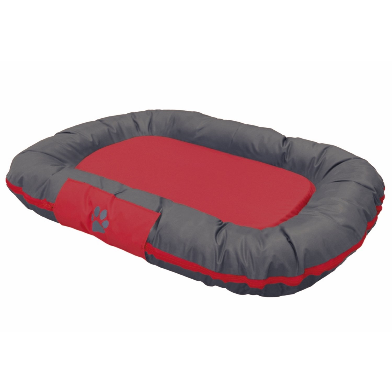 Лежак для животных Nobby Reno средний Серый-Красный  80х58х10 см - фото 1