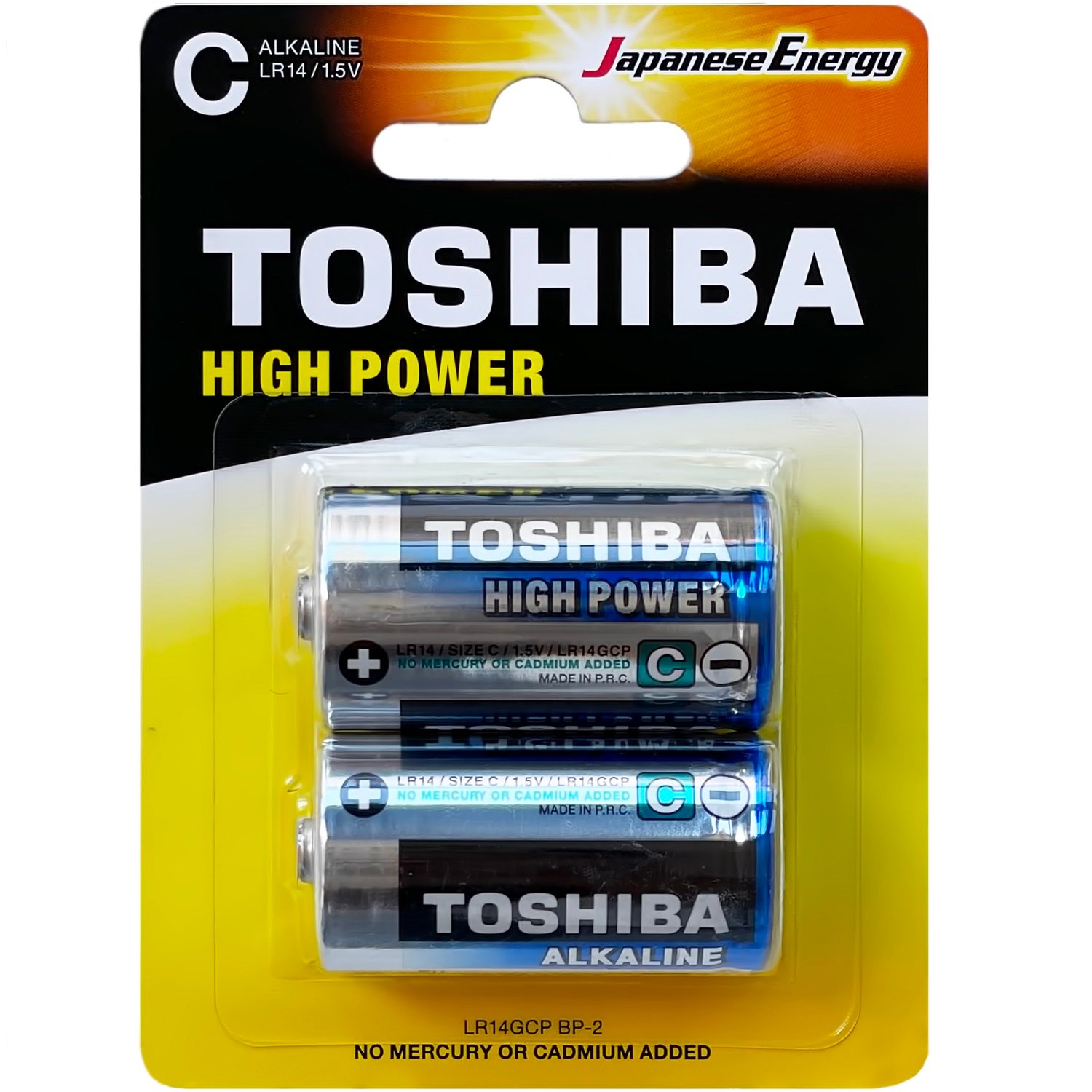 Батарейки Toshiba LR14 щелочные alkaline Дюймовочка High Power 2шт C 1.5V - фото 1