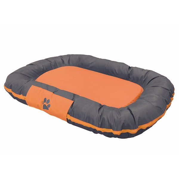 Лежак для животных Nobby Reno средний Серый-Оранжевый 80х58х10 см