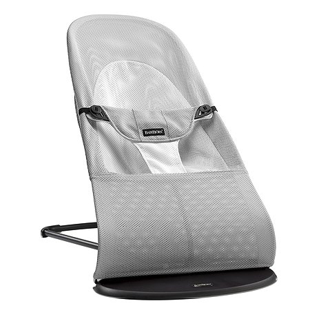 Кресло-шезлонг BabyBjorn Balance Soft Air сер/белый