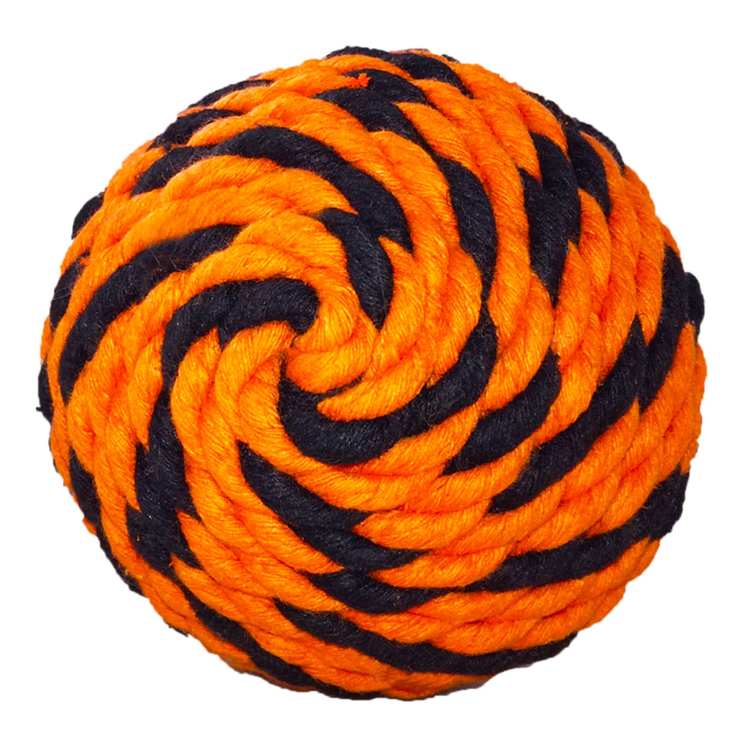 Мяч для собак Doglike Броник средний Оранжево-черный D-5326 - фото 1