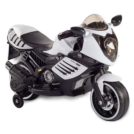 Мотоцикл BABY STYLE на аккумуляторе белый со светом - фото 1