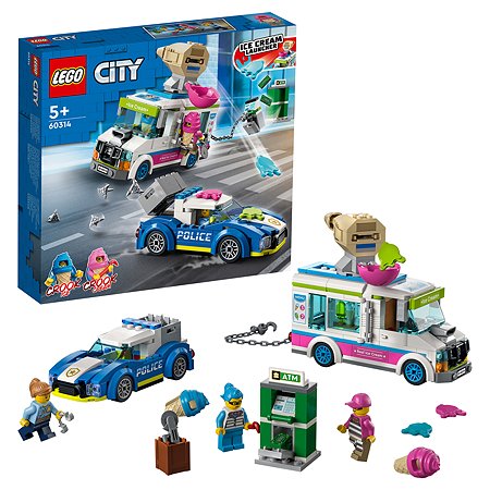 Конструктор LEGO City Police Погоня полиции за грузовиком с мороженым 60314