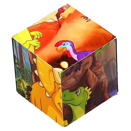 Набор кубиков Играем Вместе Динозавры в пленке 9шт 304675 - фото 5