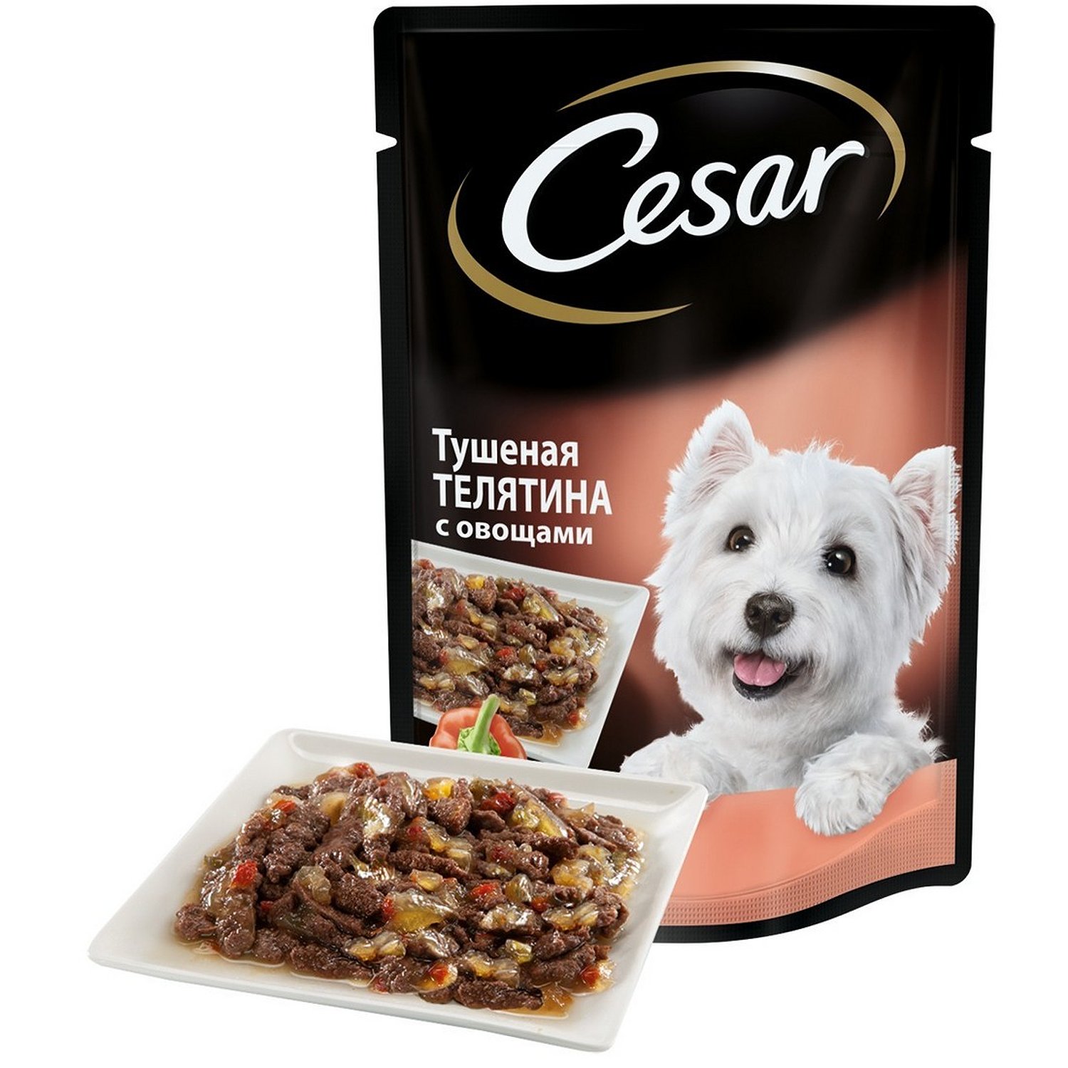 Корм для собак Cesar 100г тушеная телятина с овощами - фото 3