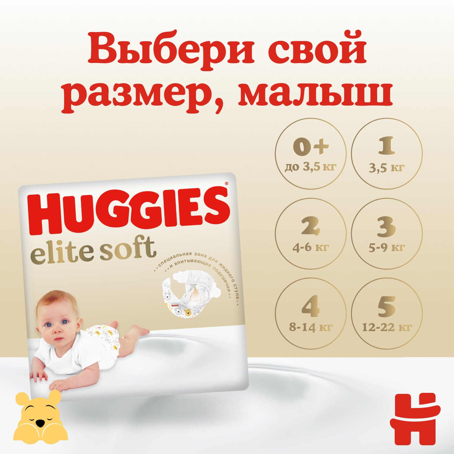 Подгузники Huggies Elite Soft для новорожденных 1 3-5кг 84шт - фото 5