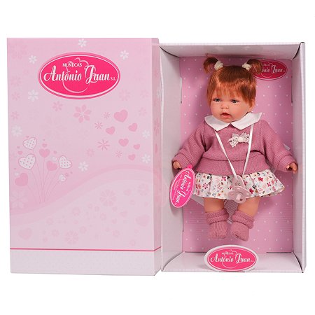 Кукла озвученная Antonio Juan Эмма в розовом 27 см мягконабивная - фото 11
