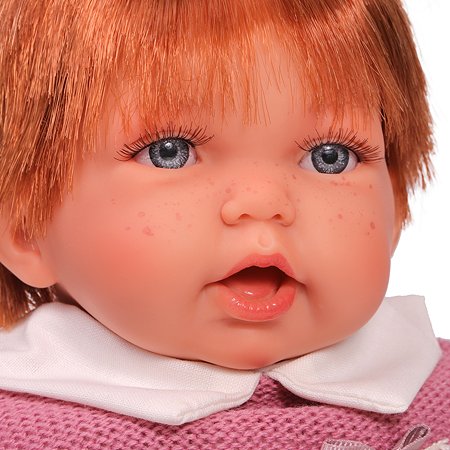 Кукла озвученная Antonio Juan Эмма в розовом 27 см мягконабивная - фото 5