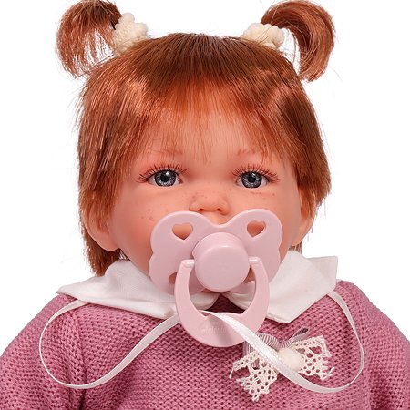 Кукла озвученная Antonio Juan Эмма в розовом 27 см мягконабивная - фото 6