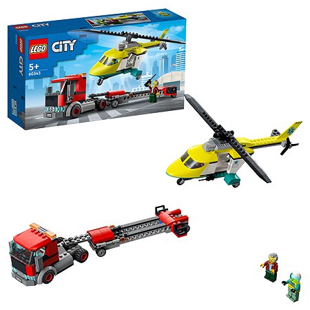 Конструктор LEGO City Great Vehicles Грузовик для спасательного вертолёта 60343