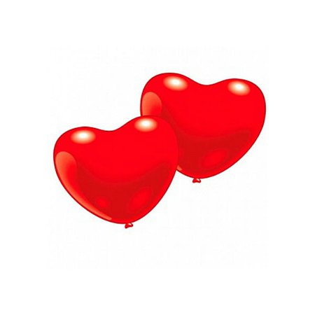 Шарики 10шт EVERTS сердечко (красные)