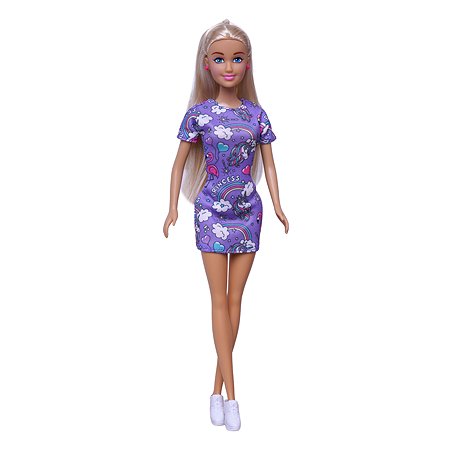 Кукла Demi Star в платье единорог Фиолетовое 99666-2