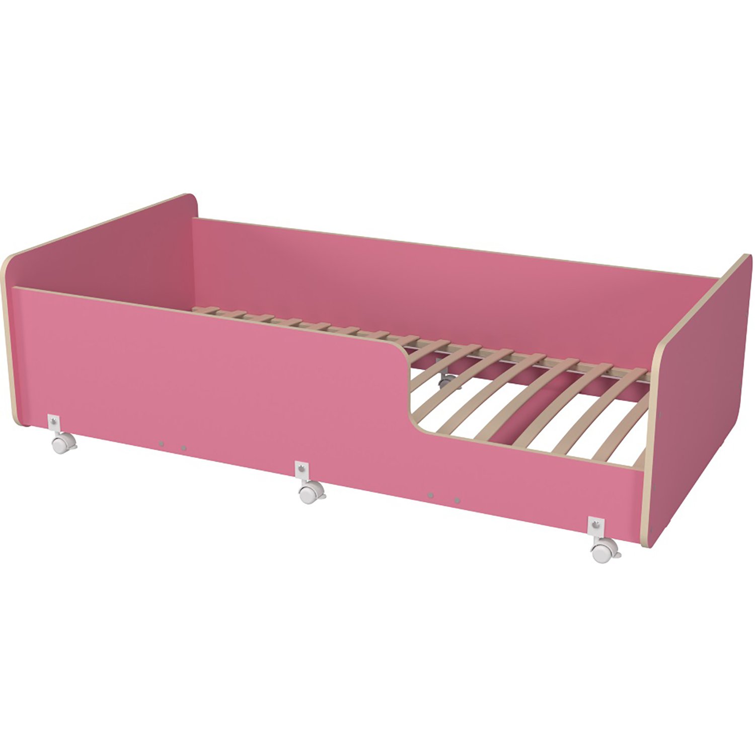 Детская кровать принцесса розовая
