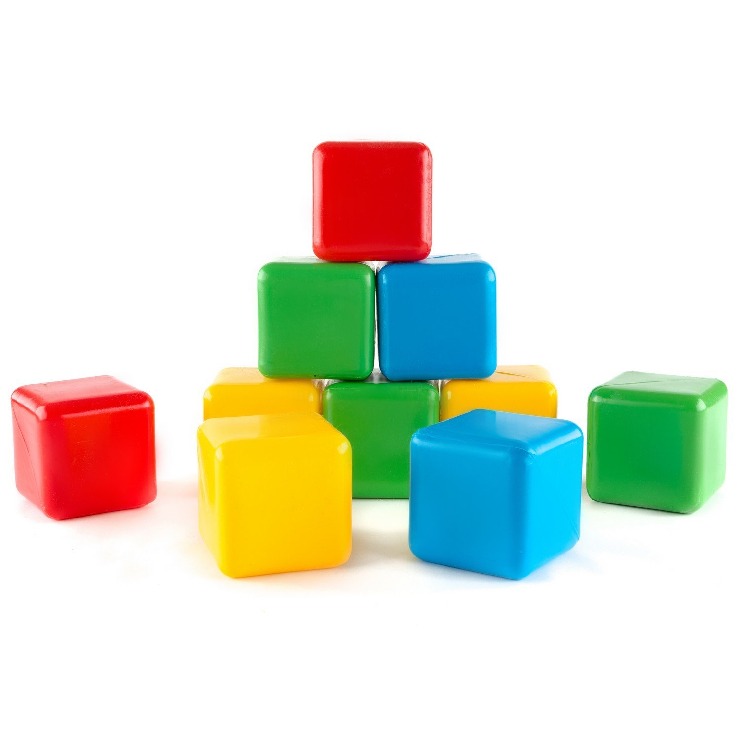 Кубики Пластмастер цветные 14001