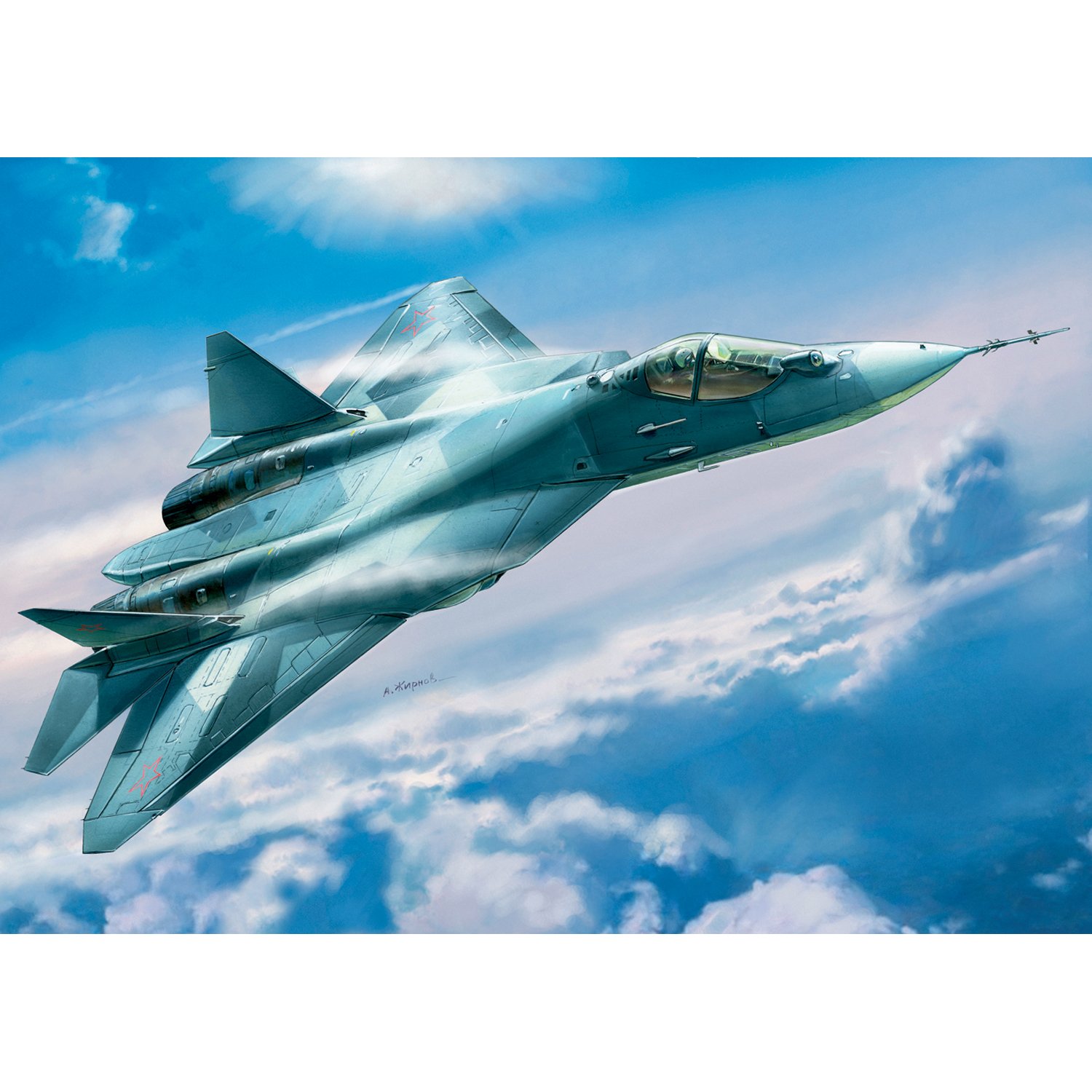 Модель для сборки Звезда Самолет Су-50 - фото 5