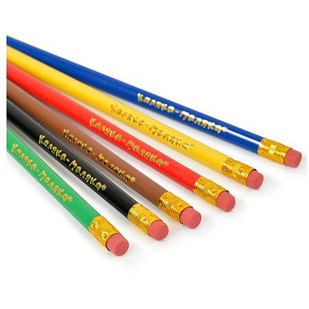 Набор карандашей Каляка-Маляка трехгранные 12цветов +ластик ККМП12 - фото 2