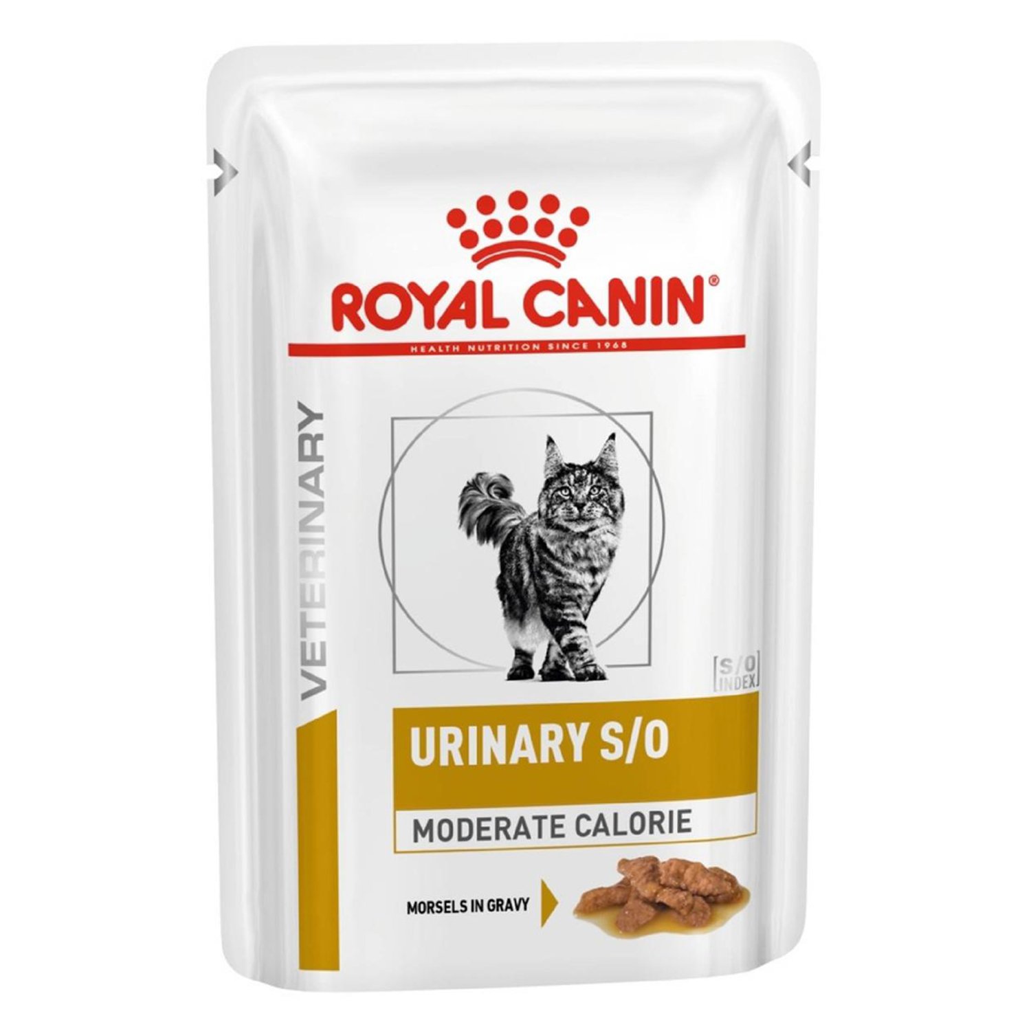 Корм для кошек ROYAL CANIN Urinary S/O Moderate Calorie Лечение и профилактика МКБ соус пауч 85г - фото 1