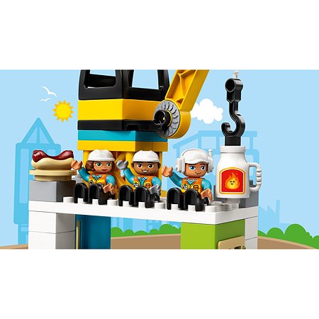 Конструктор LEGO DUPLO Башенный кран на стройке 10933 - фото 13