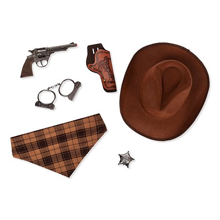Набор ковбоя Gonher револьвер и шляпа