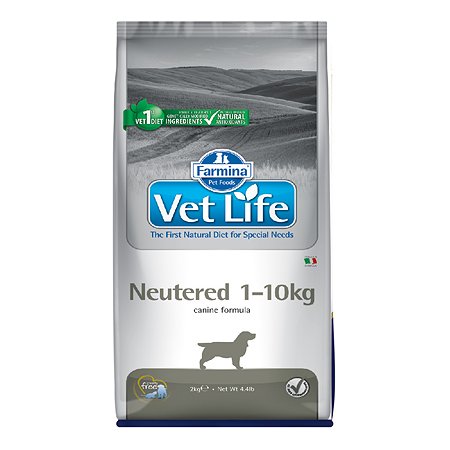 Корм для собак Farmina VetLife стерилизованных мелких пород 2кг