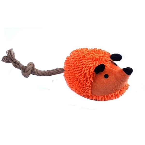 Игрушка для животных Keyprods Мышь с хвостом из сизаля оранжевый