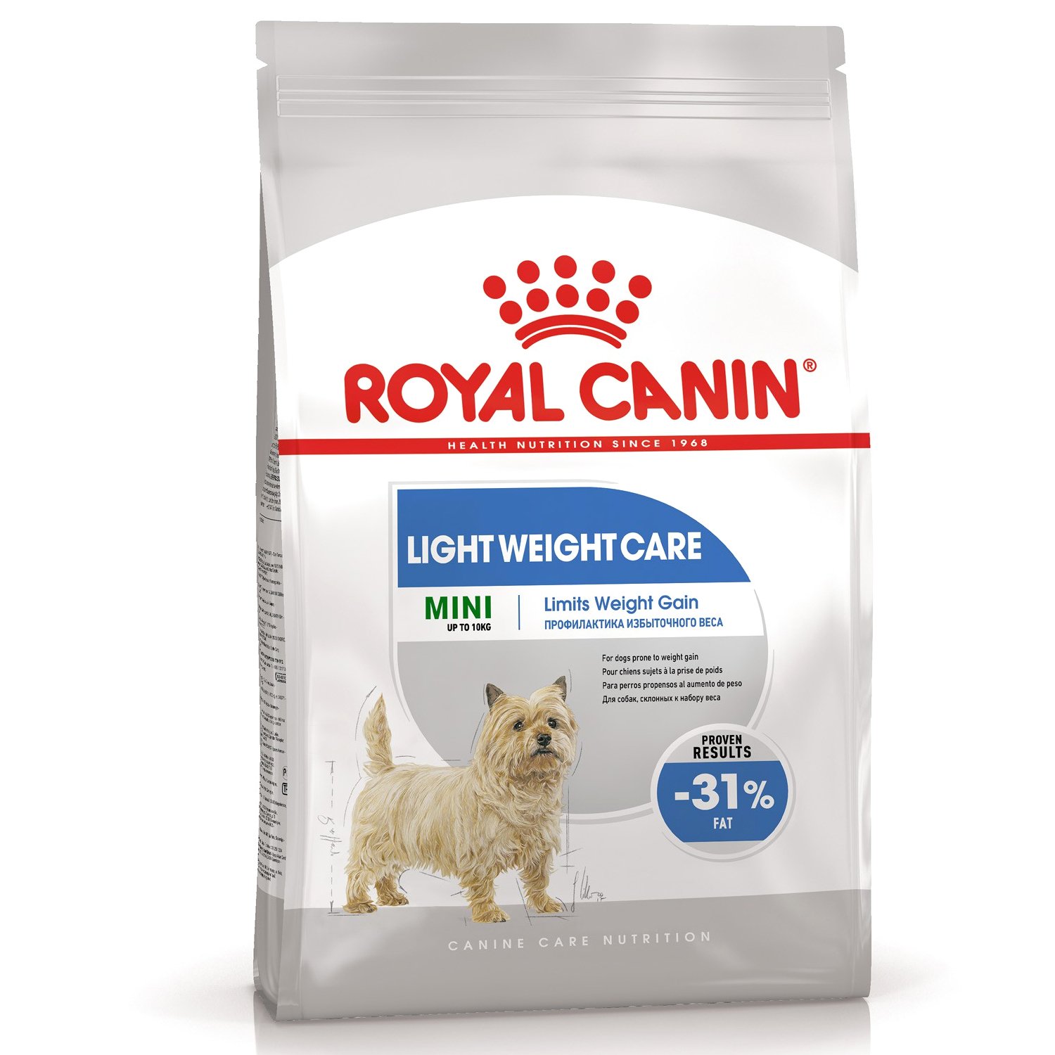 Корм для собак ROYAL CANIN Mini Light Weight Care мелких пород с избыточным весом 3кг - фото 1