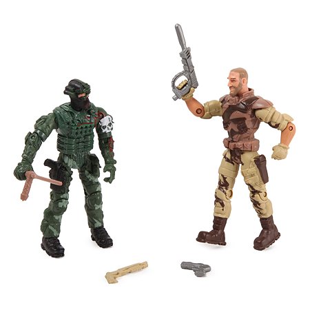 Военный набор Global Bros Герои-4 (2 солдатика+аксессуары)