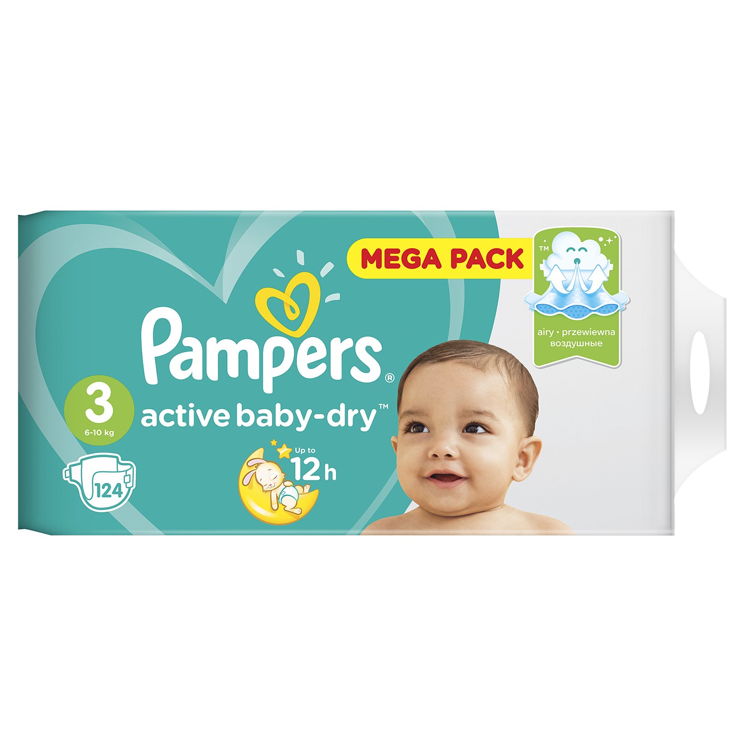 Подгузники Pampers Active Baby-Dry 3 6-10кг 124шт - фото 4