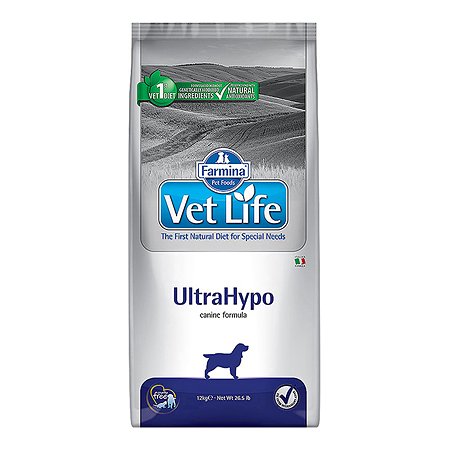 Корм для собак Farmina VetLife ультрогипоаллергенный 12кг