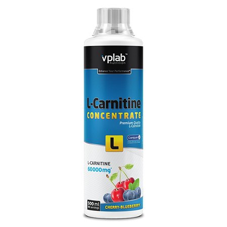 Специализированный пищевой продукт VPLAB L-Карнитин Концентрат вишня-черника 500мл