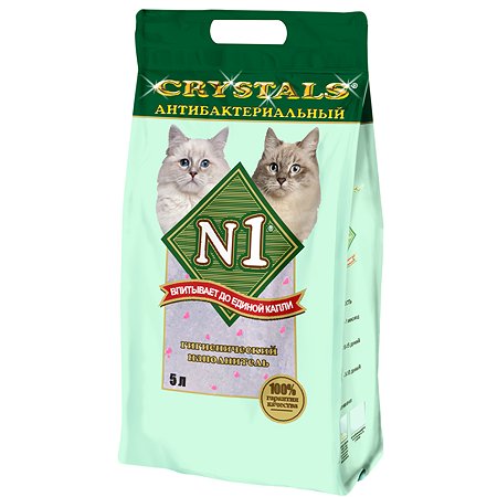 Наполнитель для кошек N1 Crystals силикагелевый 5л 12088