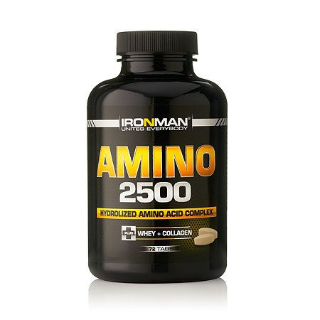 Белковый продукт IronMan Amino 2500 72 таблетки
