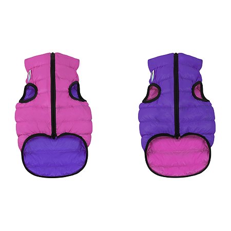 Курточка для собак Airyvest двусторонняя S 30 Розовая-Фиолетовая