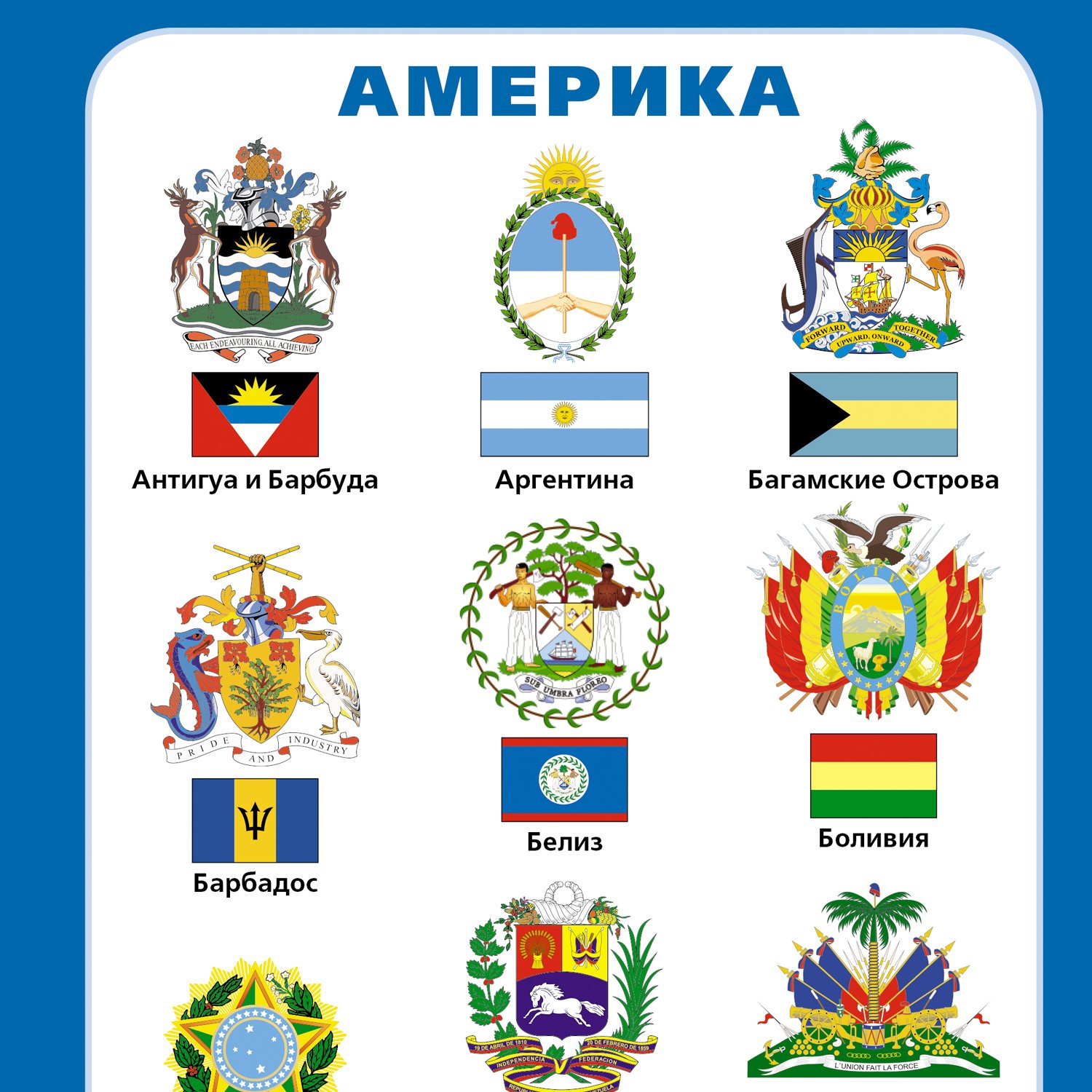 Флаги и гербы стран
