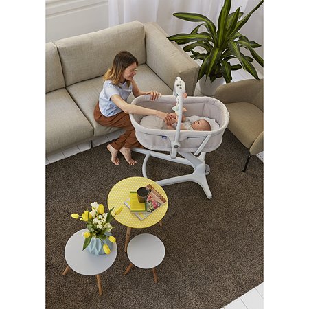 Кроватка стульчик chicco baby hug 4 в 1 glacial