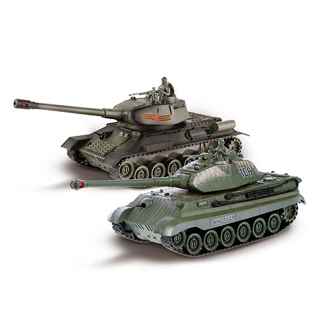 Радиоуправляемые модели CROSSBOT Танковый бой Т-34 Россия - Germany king tiger