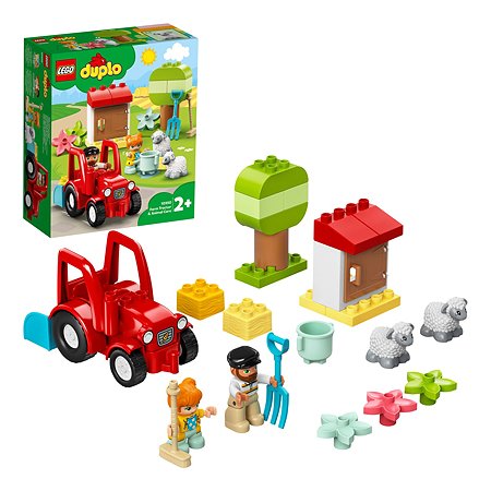 Конструктор LEGO DUPLO Town Фермерский трактор  и животные 10950 - фото 1