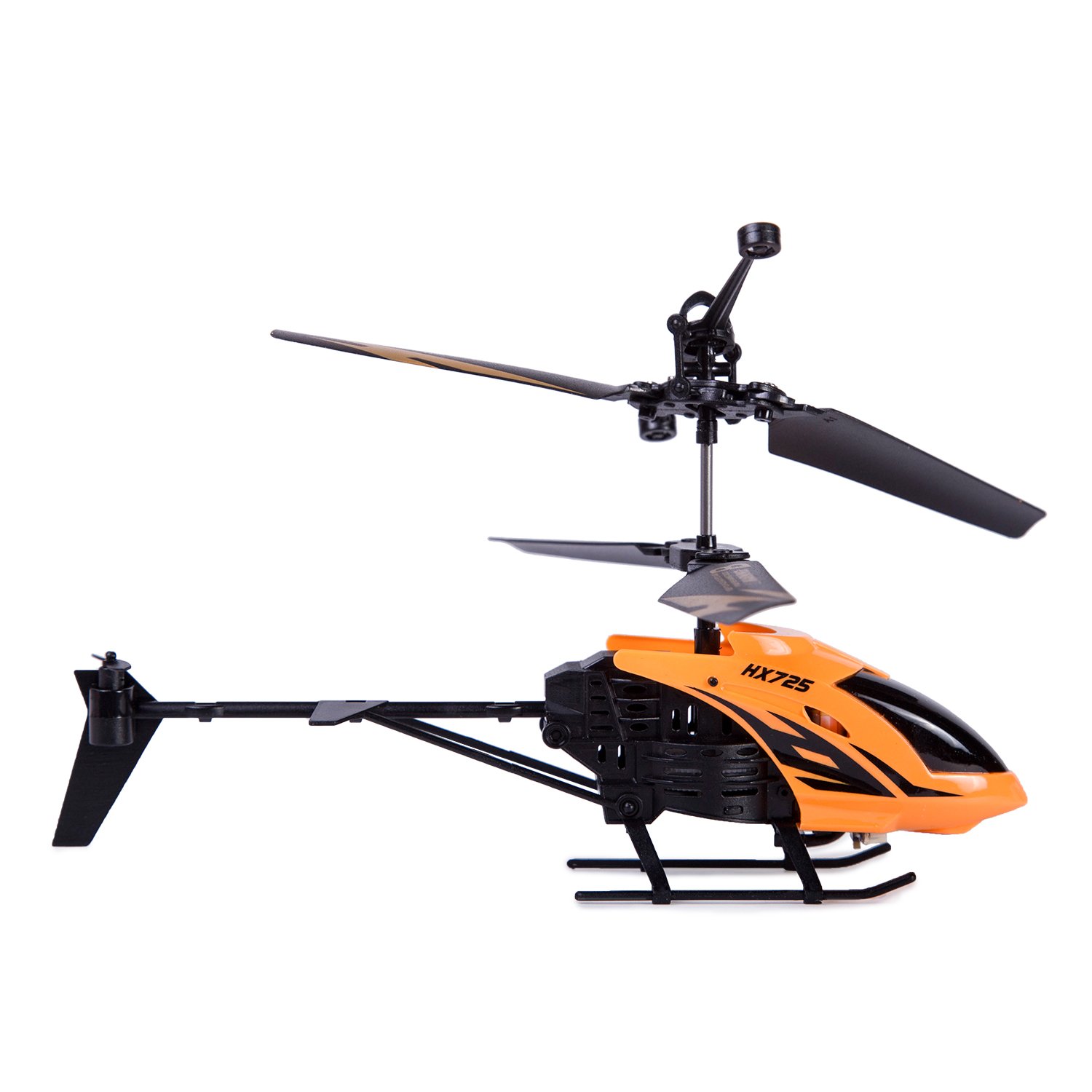 Вертолет на радиоуправлении Mobicaro Неон 2 канала 15 см Оранжевый - фото 5