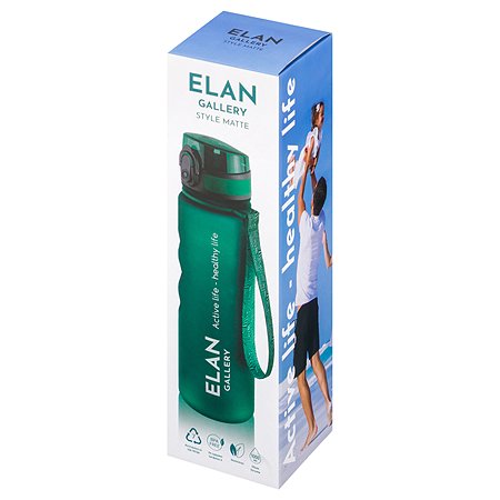 Бутылка для воды Elan Gallery 1000 мл Style Matte темно-зеленая - фото 12