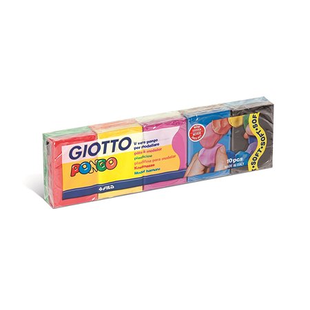 Пластилин GIOTTO Pongo 10цветов 510800 - фото 1
