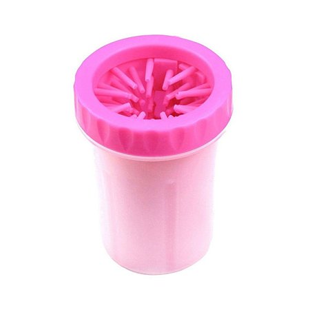 Лапомойка с силиконовой щеткой Keyprods для средних и маленьких собак розовый
