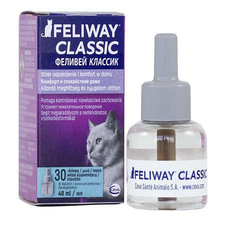 Феромоны для кошек Feliway Классик для коррекции поведения сменный блок 48мл - фото 1