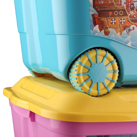 Комод детский пластишка на колесах 3 ящика