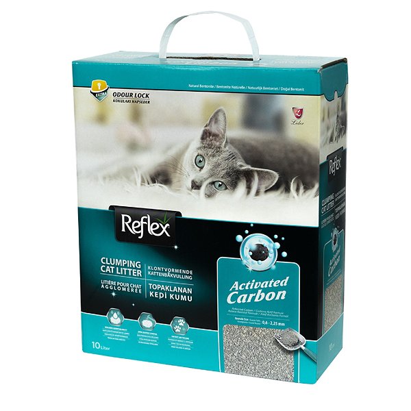 Наполнитель для кошачьего туалета Reflex комкующийся бентонитовый с повышенной впитываемостью 10л