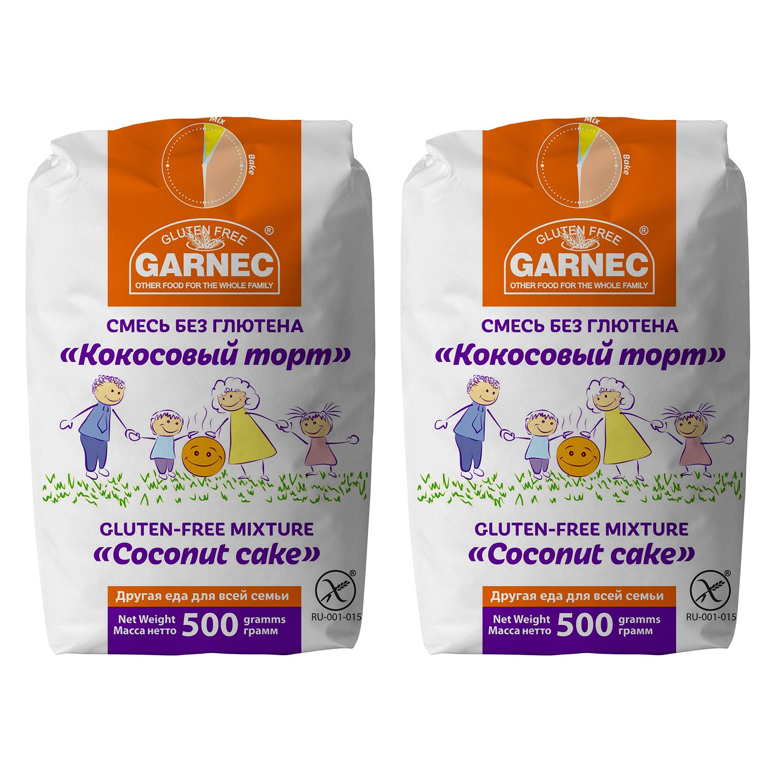 Смесь безглютеновая garnec кокосовый торт