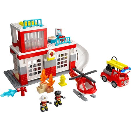 Конструктор LEGO DUPLO Town Пожарная часть и вертолёт 10970 - фото 2