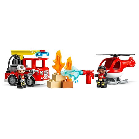 Конструктор LEGO DUPLO Town Пожарная часть и вертолёт 10970 - фото 4