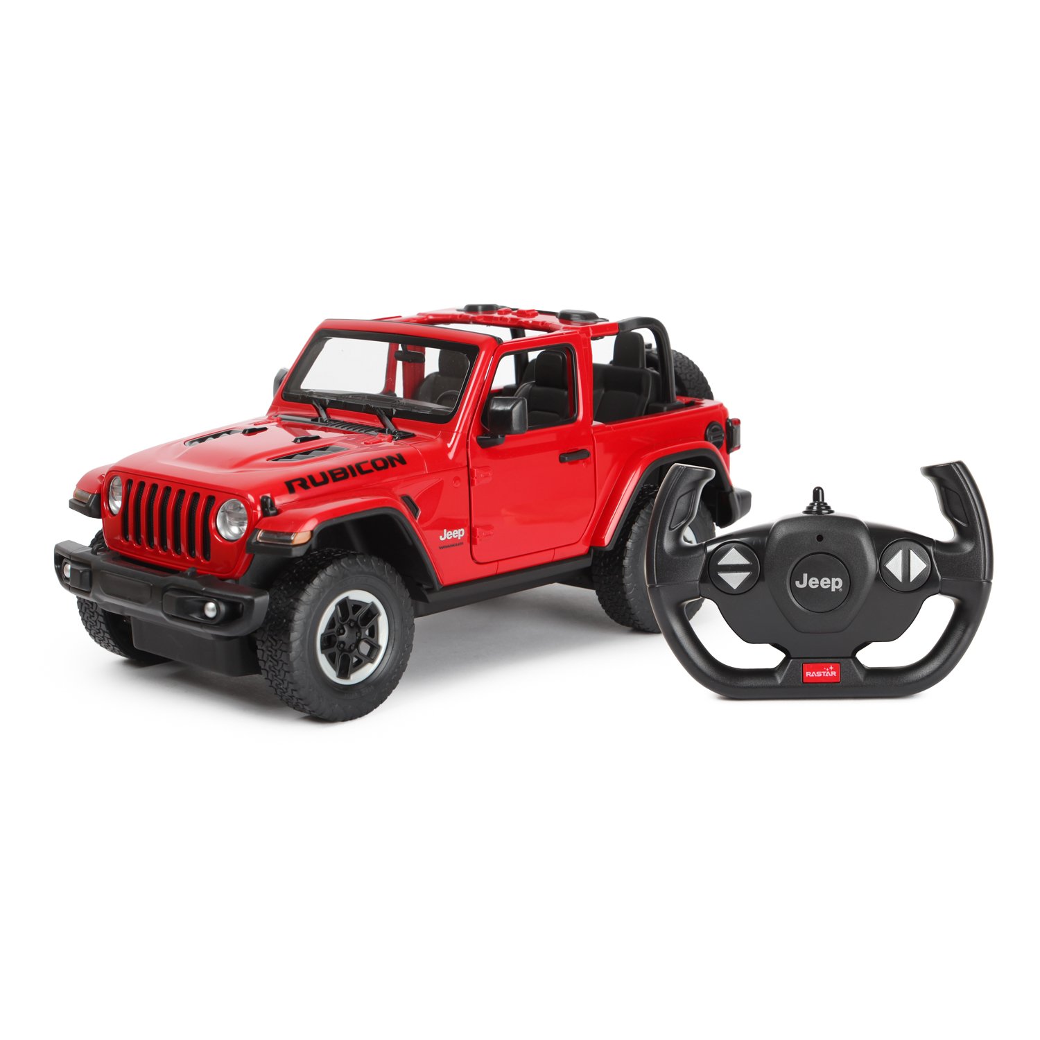 Машина Rastar РУ 1:14 Jeep Wrangler JL Красная 79400 - фото 1