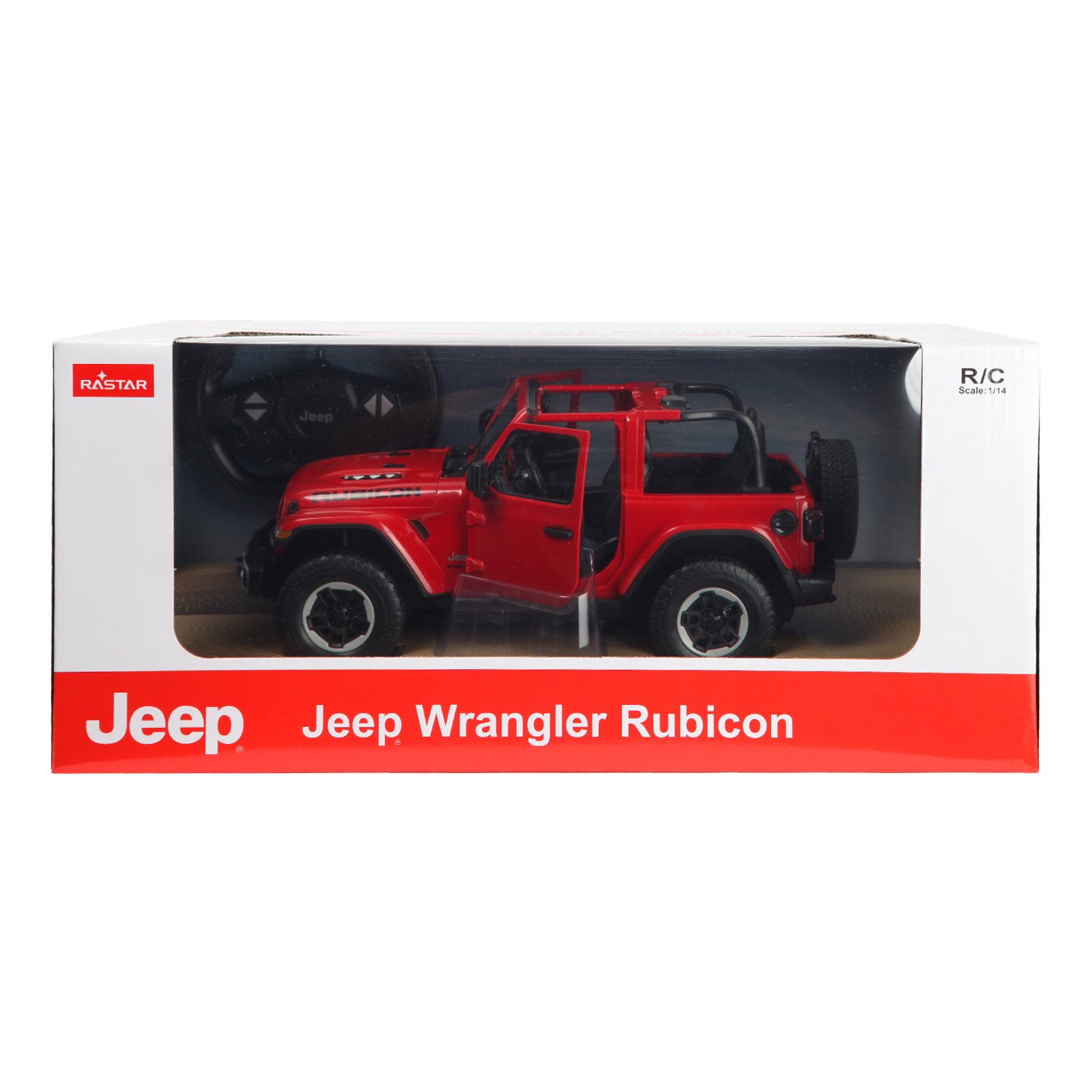 Машина Rastar РУ 1:14 Jeep Wrangler JL Красная 79400 - фото 2